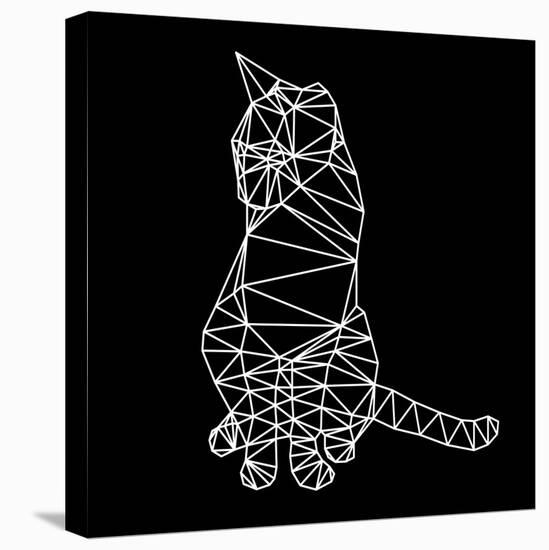 Smart Cat Polygon-Lisa Kroll-Stretched Canvas