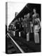 Smith College Girls Standing at Northampton Station with Their Suitcases-Yale Joel-Premier Image Canvas