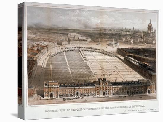 Smithfield Market, City of London, 1851-George Hawkins-Premier Image Canvas