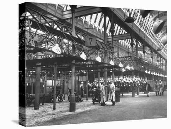 Smithfields Market Almost Empty Because of the Postwar Shortage on Meat-Cornell Capa-Premier Image Canvas