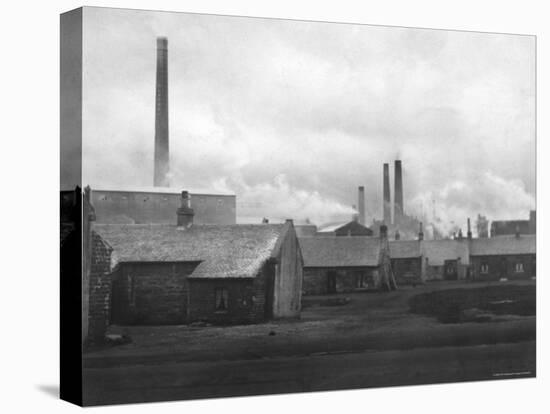 Smoke Billowing from Chimneys in Factory Town-Emil Otto Hopp?-Premier Image Canvas