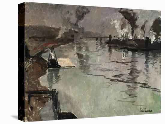 Smokestacks Along the River-Leon Bakst-Premier Image Canvas