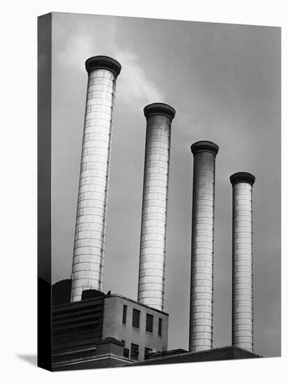 Smokestacks at Power Plant-Philip Gendreau-Premier Image Canvas