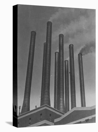 Smokestacks of the Ford Factory, Detroit, Michigan-Emil Otto Hoppé-Premier Image Canvas