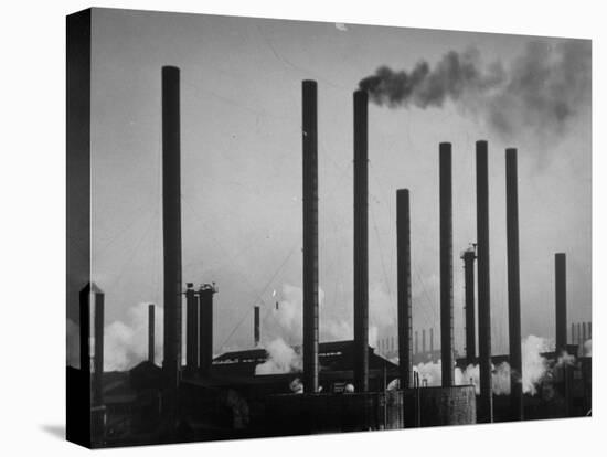 Smokestacks of Us Steel Plant-Margaret Bourke-White-Premier Image Canvas