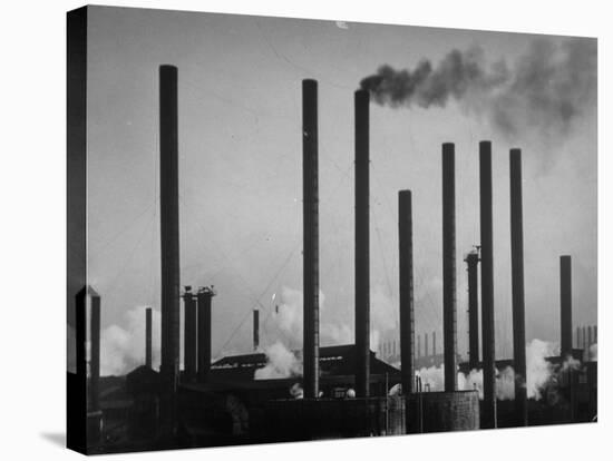 Smokestacks of Us Steel Plant-Margaret Bourke-White-Premier Image Canvas