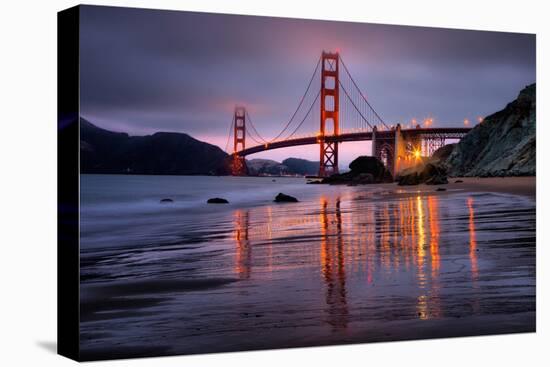 Smokey Golden Gate from Marshall Beach, Morning Light, San Francisco-Vincent James-Premier Image Canvas