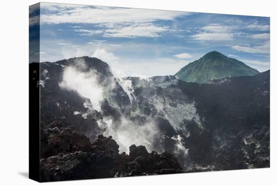 Smoking Volcano Tavurvur, Rabaul, East New Britain, Papua New Guinea, Pacific-Michael Runkel-Premier Image Canvas