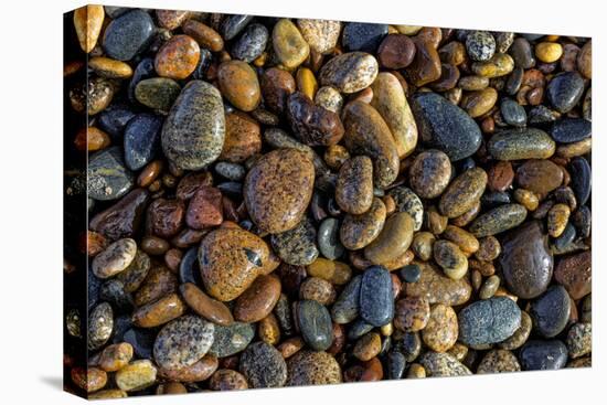 Smooth granite pebbles on beach of Lake Superior, Whitefish Point, Michigan-Adam Jones-Premier Image Canvas