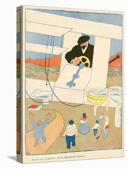 Smuggling Cartoon, 1908-Juan Gris-Stretched Canvas