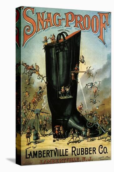 Snag-Proof Boots, Lambertville Rubber Co., c.1890-null-Premier Image Canvas