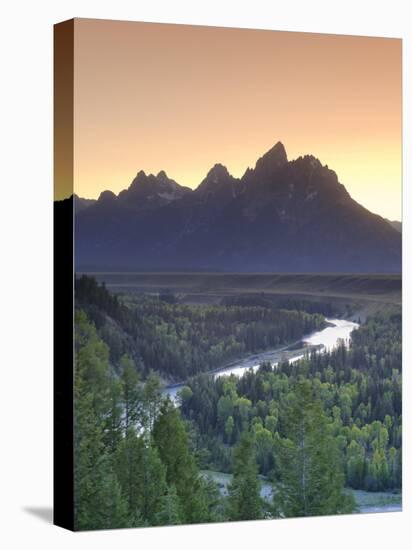 Snake River Overlook and Teton Mountain Range, Grand Teton National Park, Wyoming, USA-Michele Falzone-Premier Image Canvas