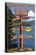 Snoqualmie Pass, Washington - Sign Destinations-Lantern Press-Stretched Canvas