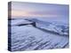 Snow at Dawn, Froggatt Edge, Peak District, Derbyshire, England, UK-Neale Clarke-Premier Image Canvas