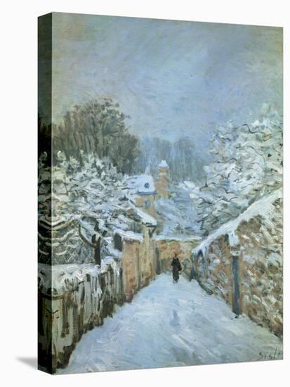 Snow at Louveciennes, 1878-Alfred Sisley-Premier Image Canvas