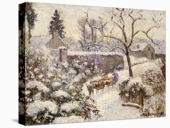 Snow at Montfoucault, 1891-Camille Pissarro-Premier Image Canvas