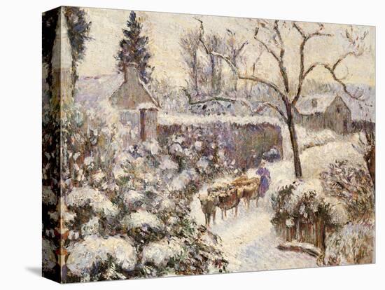 Snow at Montfoucault, 1891-Camille Pissarro-Premier Image Canvas