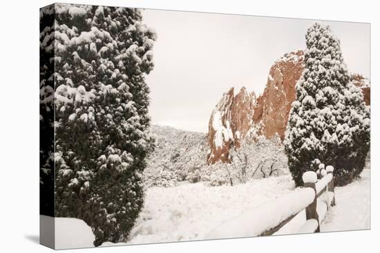 Snow at the Garden of the Gods-bcoulter-Premier Image Canvas