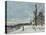 Snow at Veneux Nadon-Alfred Sisley-Premier Image Canvas