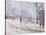 Snow, Boulevard de Clichy, Paris 1886-Paul Signac-Stretched Canvas
