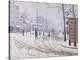 Snow, Boulevard de Clichy, Paris 1886-Paul Signac-Stretched Canvas