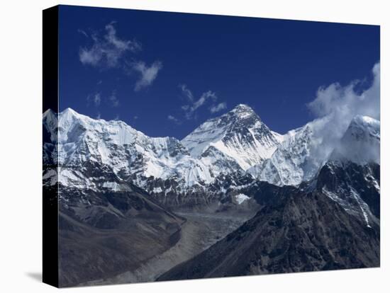 Snow-Capped Mount Everest, Seen from the Nameless Towers, Himalaya Mountains, Nepal-Alison Wright-Premier Image Canvas