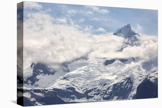 Snow Capped Mountain in the Glacier Bay National Park, Alaska-BostoX-Premier Image Canvas