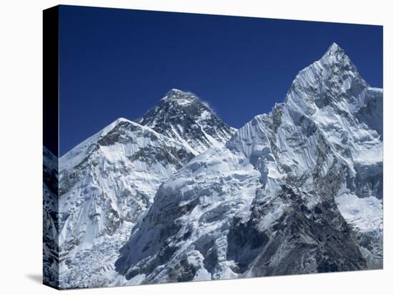 Snow-Capped Peak of Mount Everest, Seen from Kala Pattar, Himalaya Mountains, Nepal-Alison Wright-Premier Image Canvas