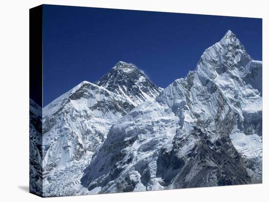 Snow-Capped Peak of Mount Everest, Seen from Kala Pattar, Himalaya Mountains, Nepal-Alison Wright-Premier Image Canvas
