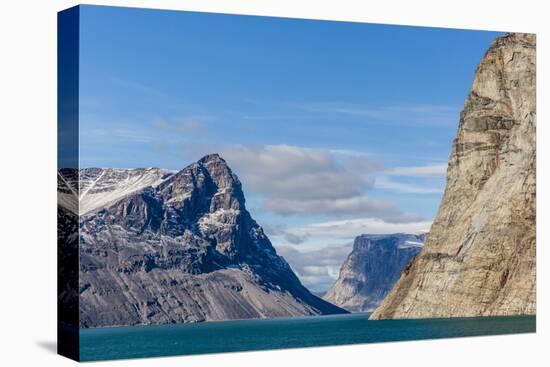 Snow-Capped Peaks and Glaciers in Icy Arm, Baffin Island, Nunavut, Canada, North America-Michael Nolan-Premier Image Canvas