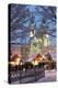 Snow-Covered Christmas Market and Tyn Church, Old Town Square, Prague, Czech Republic, Europe-Richard Nebesky-Premier Image Canvas