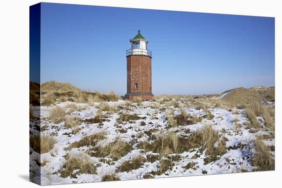 Snow-Covered Dunes by the Closed 'Quermarkenfeuer' Lighthouse Next to Kampen on the Island of Sylt-Uwe Steffens-Premier Image Canvas