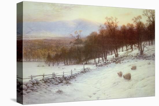 Snow Covered Fields with Sheep-Joseph Farquharson-Premier Image Canvas