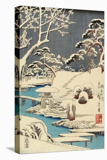 Snow Covered Garden, December 1854-Utagawa Hiroshige-Premier Image Canvas