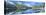 Snow covered mountain and trees reflected in lake, Grand Tetons, Wyoming, USA-Panoramic Images-Premier Image Canvas