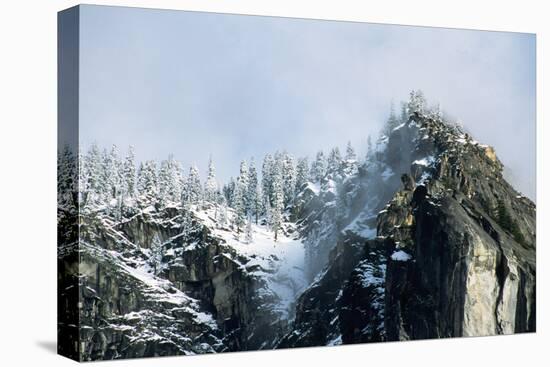 Snow-Covered Mountain near Yosemite Valley-George D Lepp-Premier Image Canvas