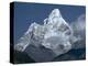 Snow Covered Mountain Peak, Ama Dablam, Himalayas, Nepal-N A Callow-Premier Image Canvas