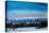 Snow covered Munich Winter Panorama with Alps-Markus Bleichner-Stretched Canvas