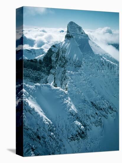 Snow-Covered Peak in the Rocky Mountains-Lowell Georgia-Premier Image Canvas