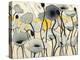 Snow Day Gray Flower-Shirley Novak-Stretched Canvas