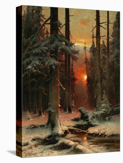 Snow in Forest, 1885-Juli Julievich Klever-Premier Image Canvas
