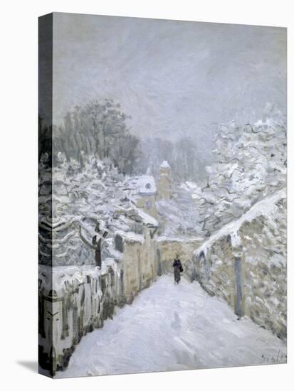 Snow in Louveciennes-Alfred Sisley-Premier Image Canvas