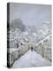 Snow in Louveciennes-Alfred Sisley-Premier Image Canvas