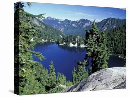 Snow Lake, Snoqualmie Pass, Alpine Lakes Wilderness, Washington, USA-Jamie & Judy Wild-Premier Image Canvas