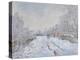 Snow Scene at Argenteuil, 1875-Claude Monet-Premier Image Canvas