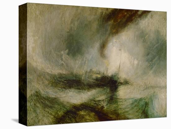 Snow storm. A steam boat off a harbours mouth-Joseph Mallord William Turner-Premier Image Canvas