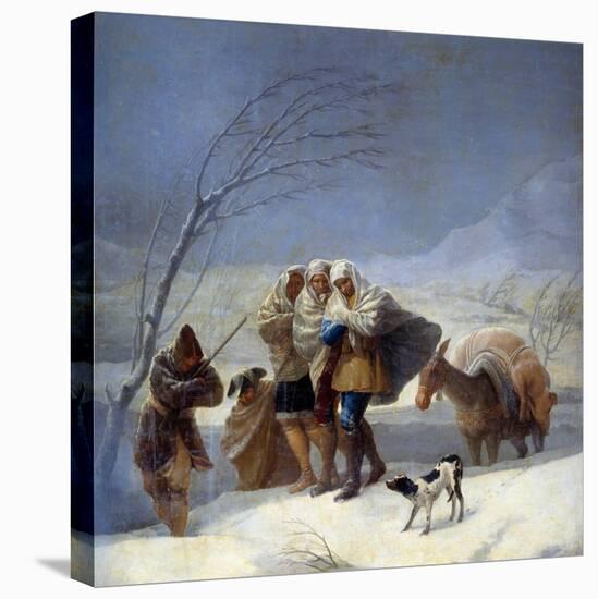 Snow Storm or Winter, 1786 (Oil on Canvas)-Francisco Jose de Goya y Lucientes-Premier Image Canvas