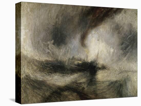 Snow Storm: Steam-Boat Off a Harbour's Mouth-J.M.W. Turner-Premier Image Canvas