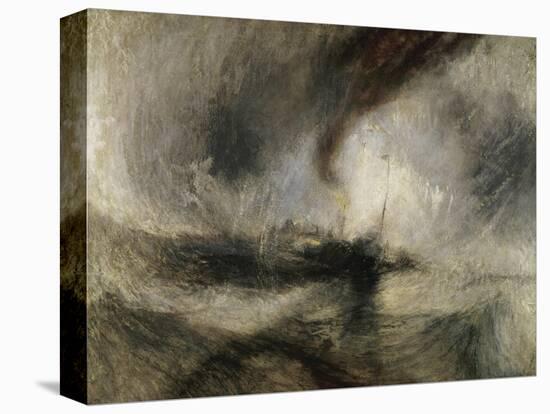 Snow Storm: Steam-Boat Off a Harbour's Mouth-J.M.W. Turner-Premier Image Canvas