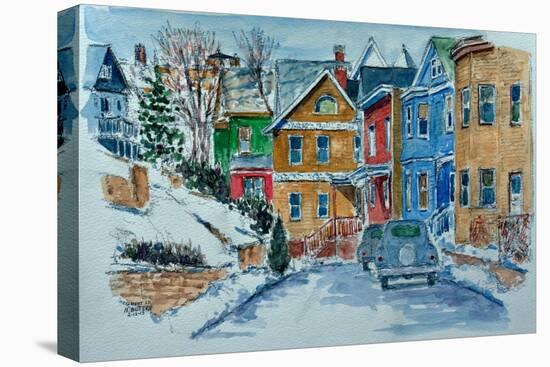Snow, Wright St., Stapleton-Anthony Butera-Premier Image Canvas